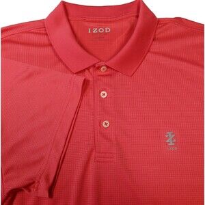 IZOD Performance Golf Mens Polo Shirt Color-Salmon Stretch Shirt  Size XXL